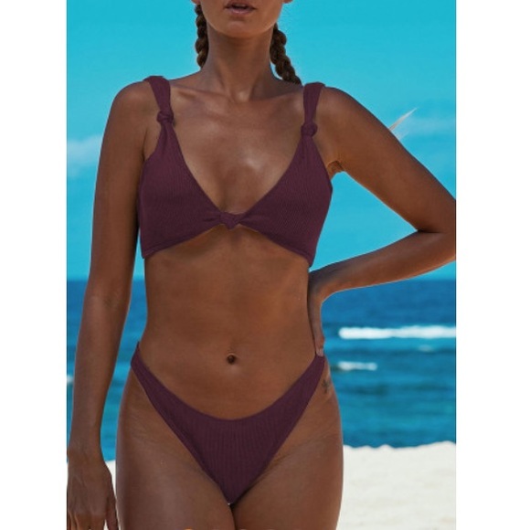 Other - Fuscia knotted swim suit